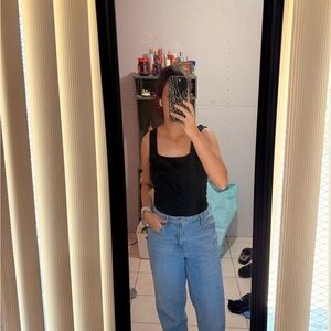 Old Navy Black Floral Top